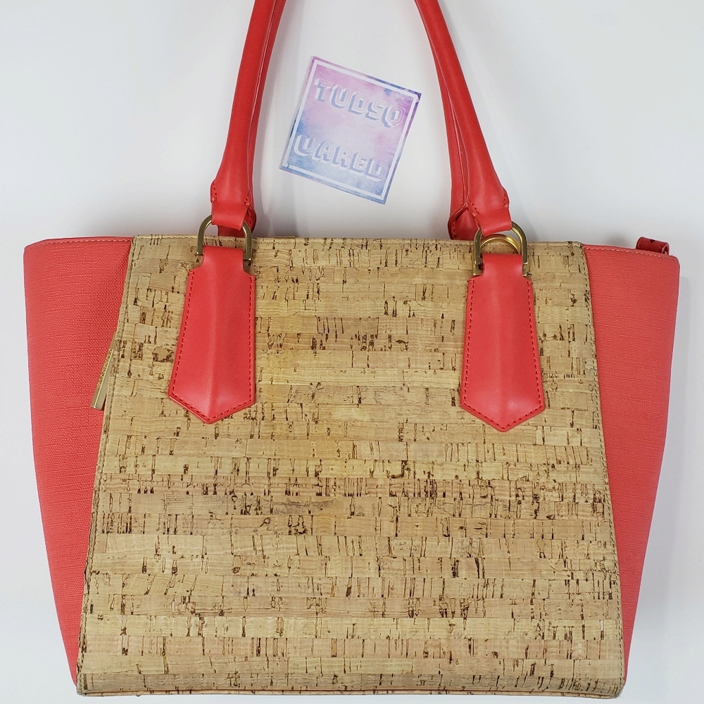 DAGNE DOVER LE Signature  Midi Cork Crossbody Tote